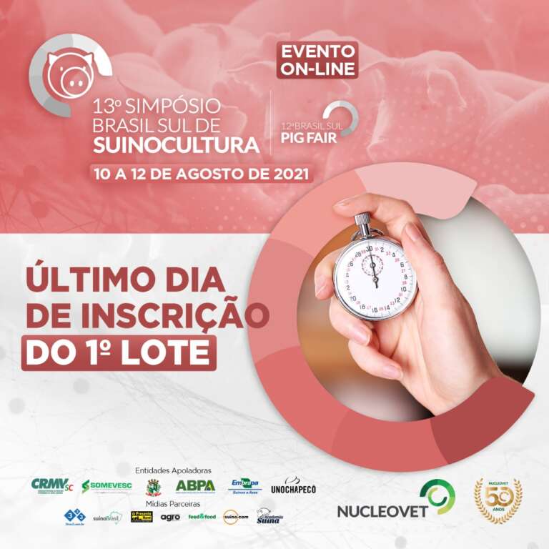 Primeiro lote para o 13º SBSS chega ao fim nesta segunda-feira