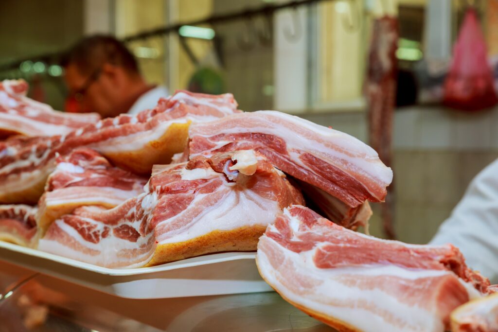 pork fat on the market All a part of Pork in super market