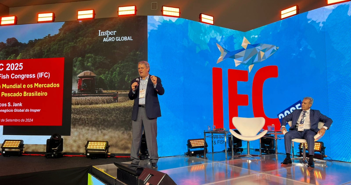 Economista destacou o cenário de desordem internacional e apontou o peixe como a próxima grande proteína do Brasil