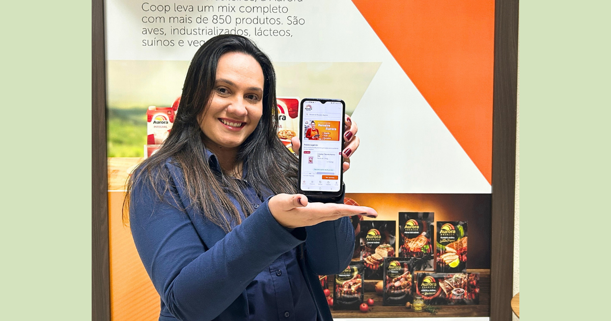 Aurora Coop relança o aplicativo Parceiro Aurora com novas funcionalidades para ampliar autonomia e eficiência no atendimento ao varejo B2B.