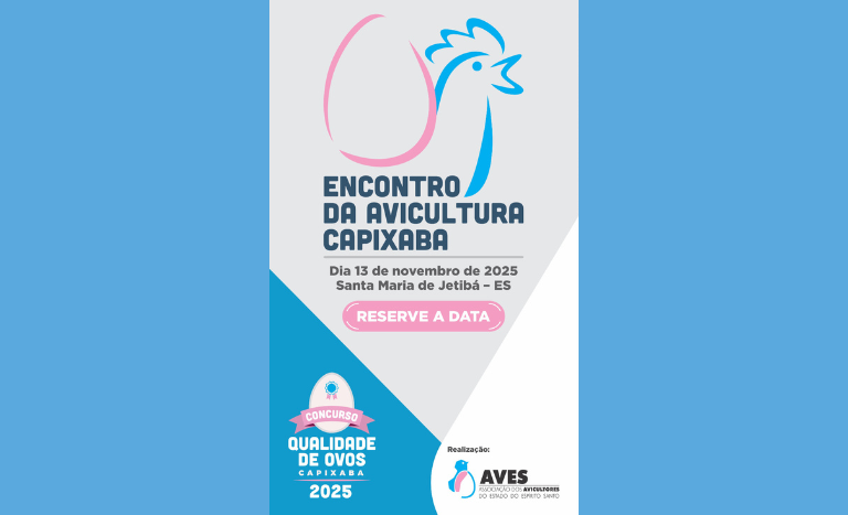 Evento da AVES em novembro reunirá produtores, técnicos e empresas para fortalecer a avicultura no Espírito Santo