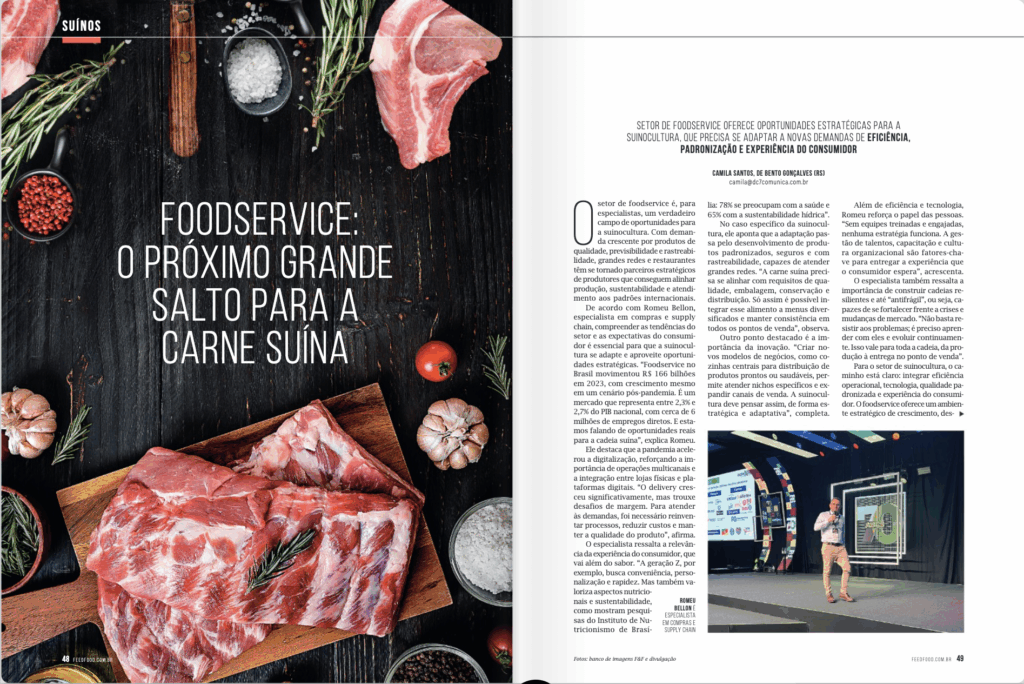 foodservice,consumo,suinocultura,carne suína