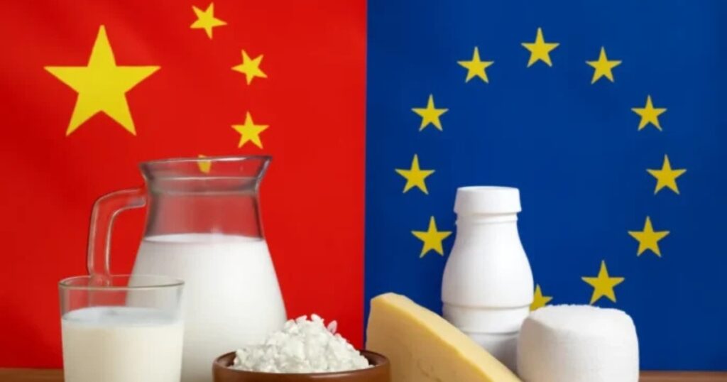 Tarifas chinesas sobre lácteos europeus