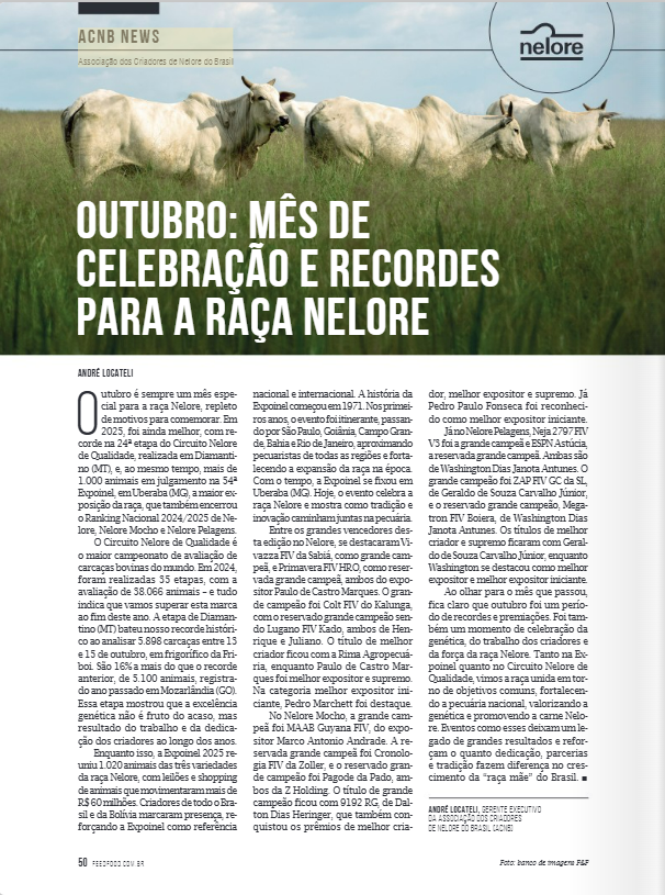 NELORE,Expoinel,pecuária de corte