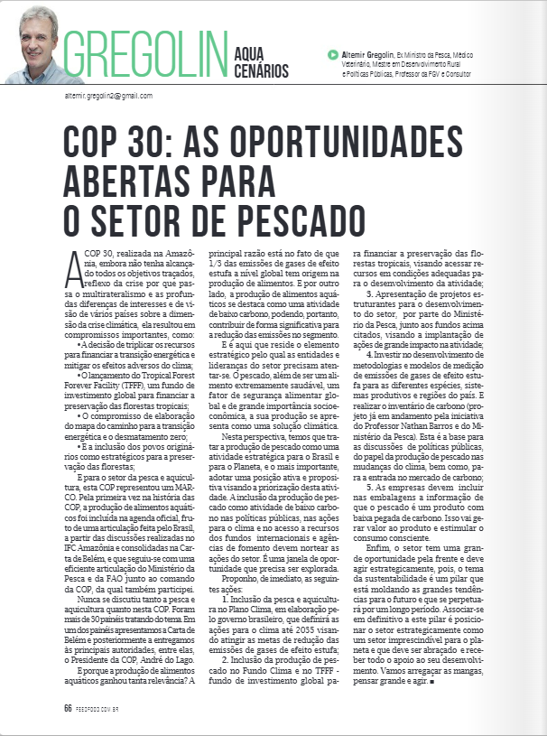 COP30,aquicultura,pescado