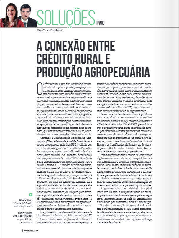 crédito rural,infraestrutura,produtores