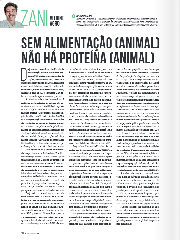 ariovaldo zani,sindirações,alimentação