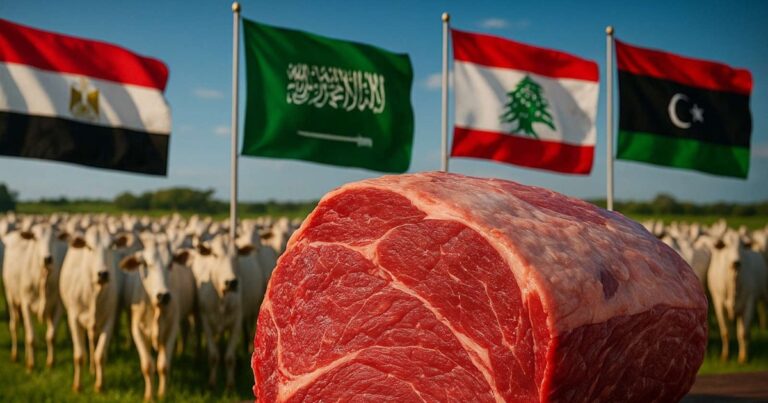 Vendas de carne bovina brasileira aos países árabes batem novo recorde em 2025
