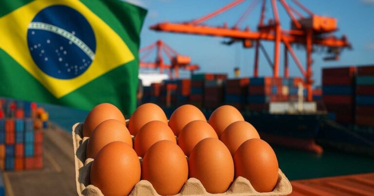 Exportações brasileiras de ovos crescem e passam de 2,9 mil toneladas em fevereiro