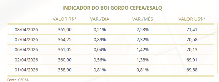 exportações de carne bovina