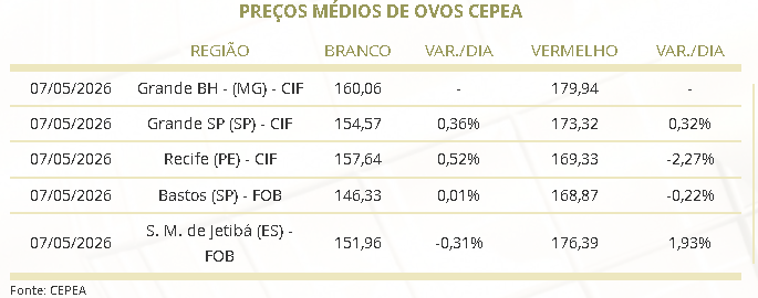 mercado de ovos