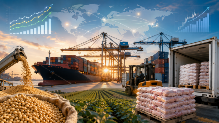 Agro impulsiona alta das exportações brasileiras em julho