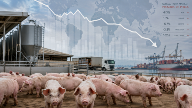 Oferta elevada mantém carne suína sob pressão no mercado global
