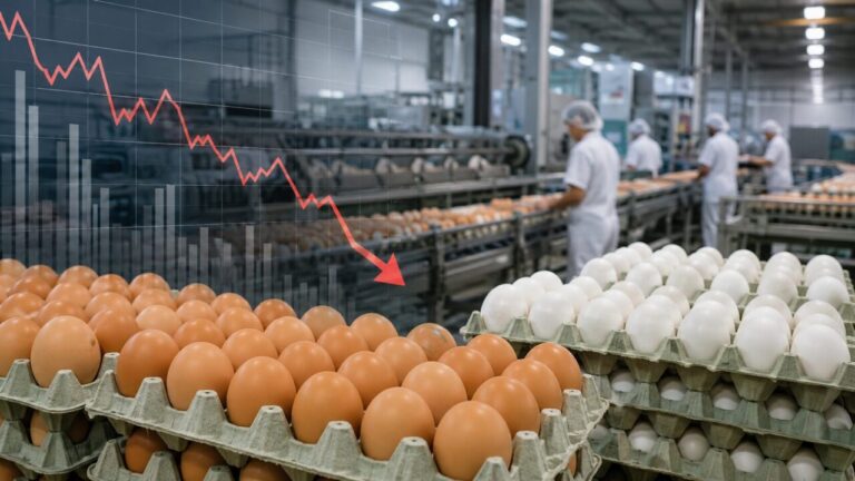 Ovos fecham julho no menor preço real desde 2019