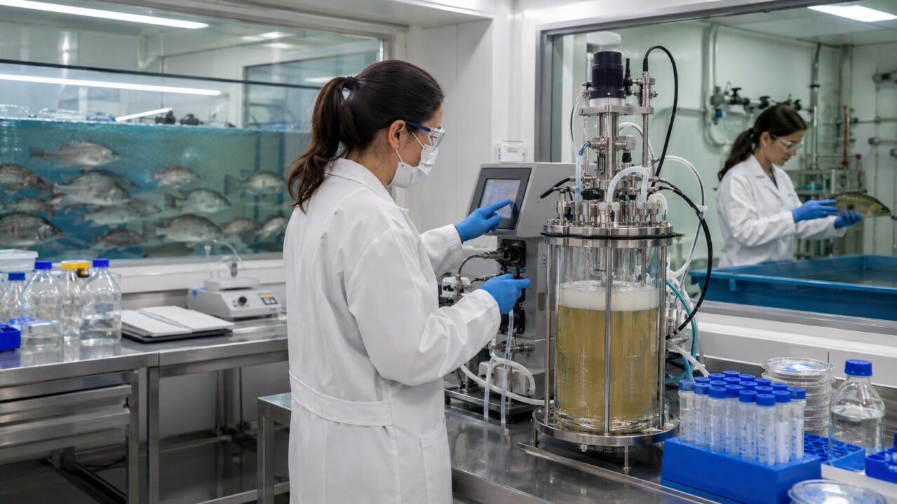 Biorreator amplia produção de vacina experimental para tilápias
