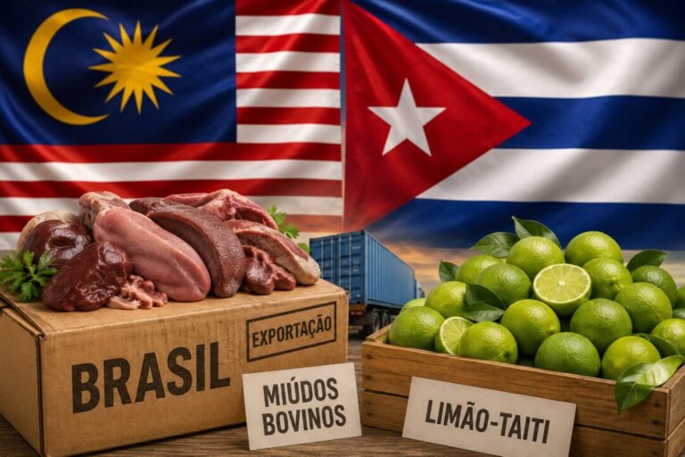 Brasil amplia acesso de miúdos bovinos na Malásia e limão em Cuba