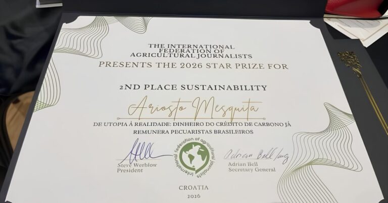 Reportagem da Feed&Food conquista 2º lugar em prêmio internacional de jornalismo agropecuário