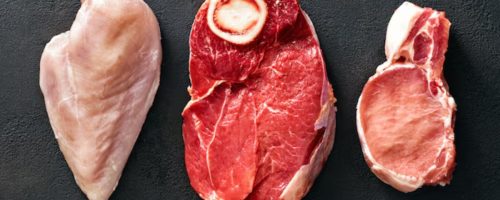 Capa Matéria carne de frango e carne suína