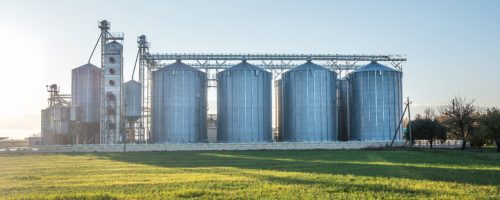 agro-processing plant for processing and silos for drying cleaning and storage of agricultural products, flour, cereals and grain
