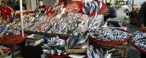 Fresh fish at the market, Antalya, Turkey