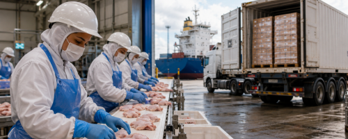 exportações de frango batem recorde
