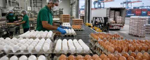exportações de ovos crescem em junho